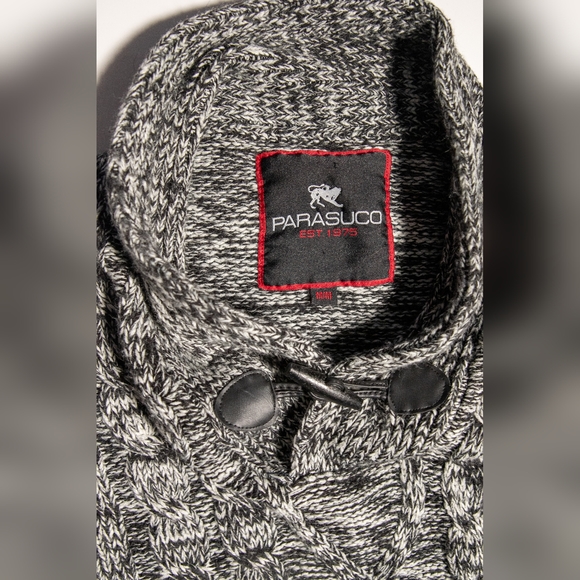 Parasuco Sweater - Grey and white - one button - Picture 5 of 5